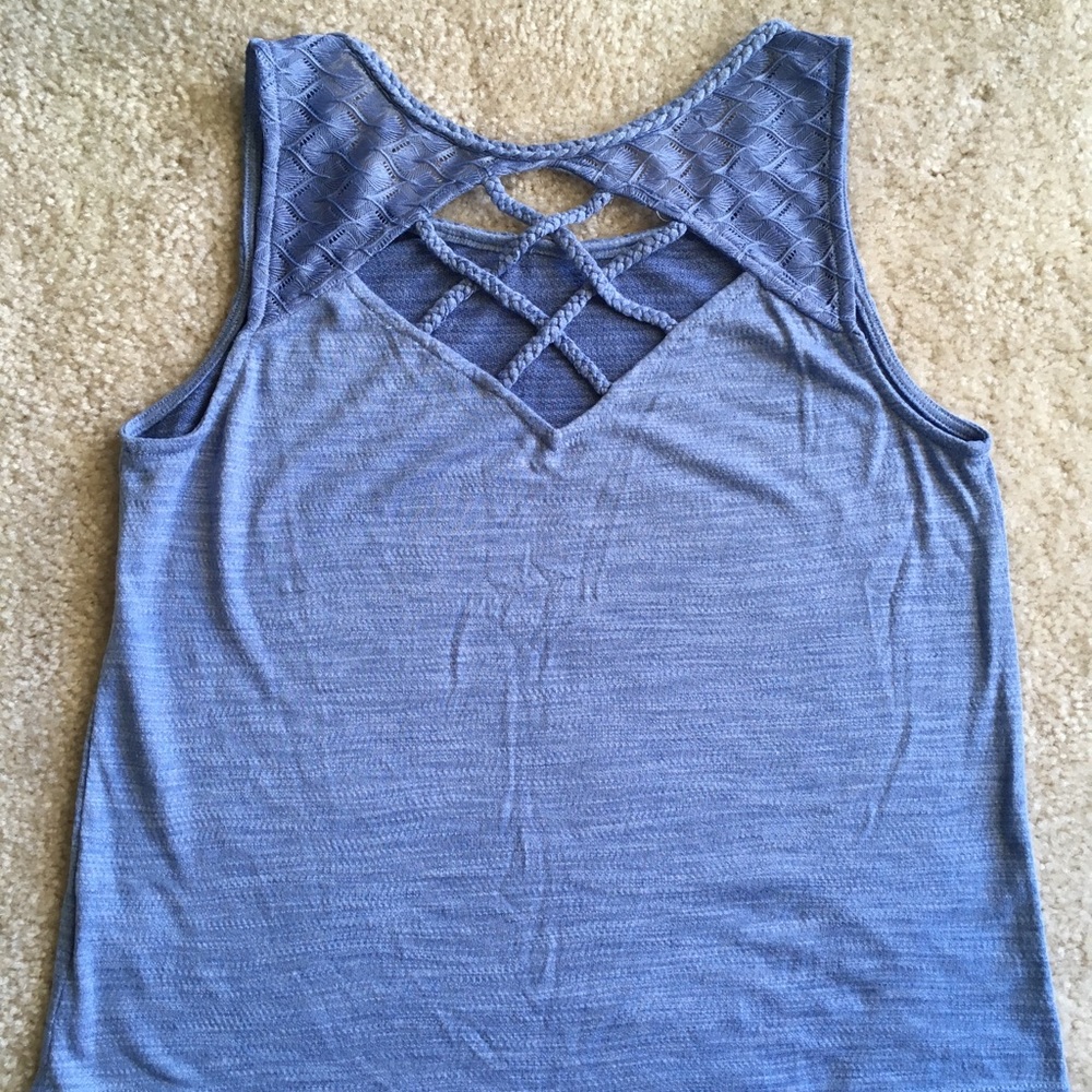 Stitch Fix Skies Are Blue Anbria Cross Back Top